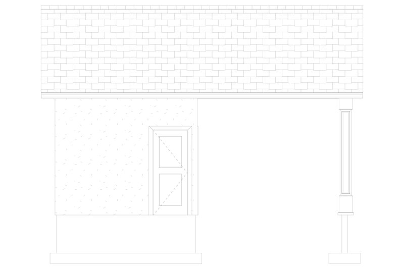 House Blueprint - Exterior - Other Elevation for Traditional House Plan #1060-493, 1 bath