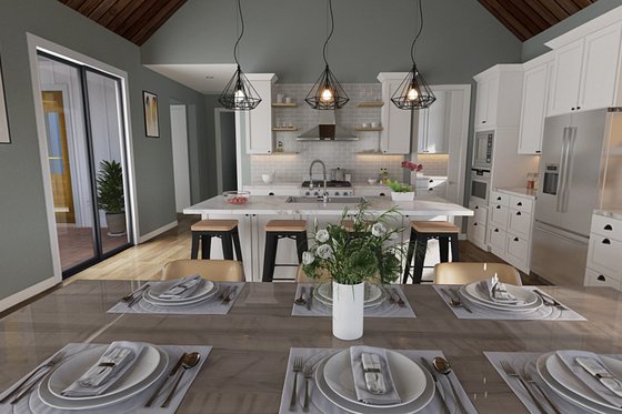 Interior - Kitchen for Contemporary House Plan #48-1037 - 3 bed, 3.5 bath