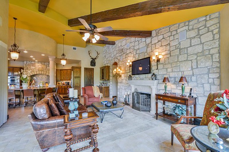 Home Plan - Interior - Family Room 2 for Mediterranean House Plan #80-199 - 4 bed, 5 bath