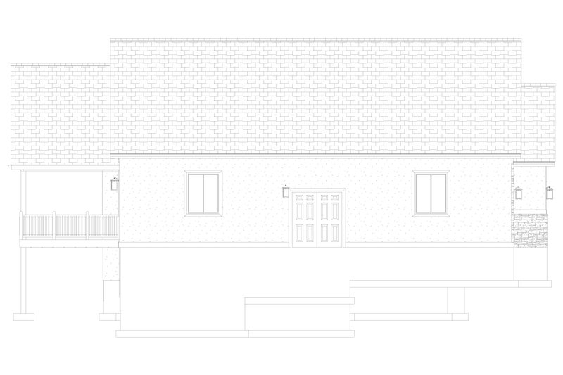 Dream House Plan - Exterior - Other Elevation for Ranch House Plan #1060-287 - 3 bed, 2 bath