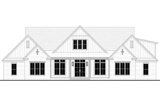 Exterior - Front Elevation 6 for Farmhouse House Plan #430-397 - 4 bed, 3.5 bath
