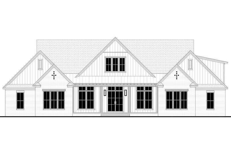 Architectural House Design - Exterior - Front Elevation 6 for Farmhouse House Plan #430-397 - 4 bed, 3.5 bath