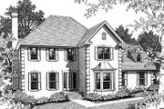 European Style House Plan - 3 Beds 2.5 Baths 2098 Sq/Ft Plan #10-238 