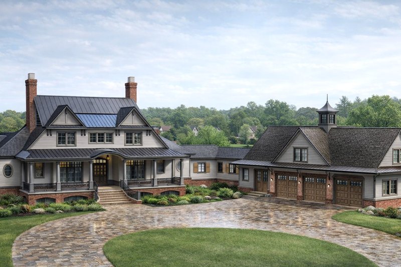 Dream House Plan - Exterior - Front Elevation 3 for Country House Plan #928-285 - 4 bed, 4.5 bath