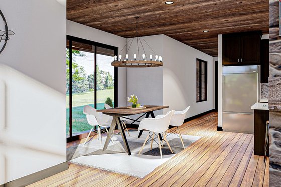 Interior - Dining Room for Barndominium House Plan #455-249 - 4 bed, 3.5 bath