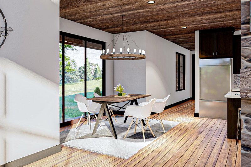 House Design - Interior - Dining Room for Barndominium House Plan #455-249 - 4 bed, 3.5 bath