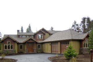 Craftsman style home design, elevation photo