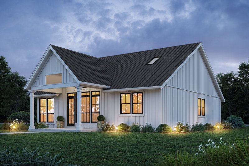 Home Plan - Exterior - Rear Elevation for Cottage House Plan #48-1173 - 3 bed, 2 bath