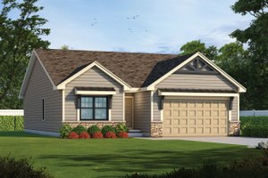 Dream House Plan - Craftsman Exterior - Front Elevation Plan #20-2405