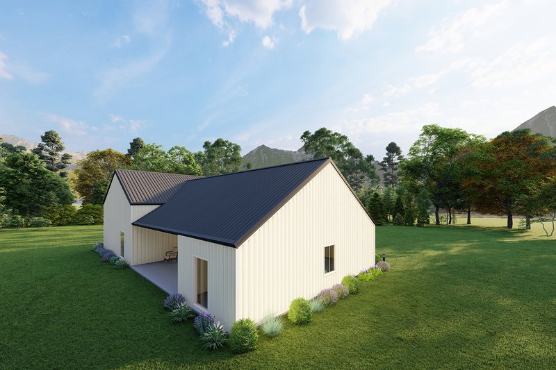 Home Plan - Exterior - Other Elevation 3 for Barndominium House Plan #1107-25 - 3 bed, 2.5 bath