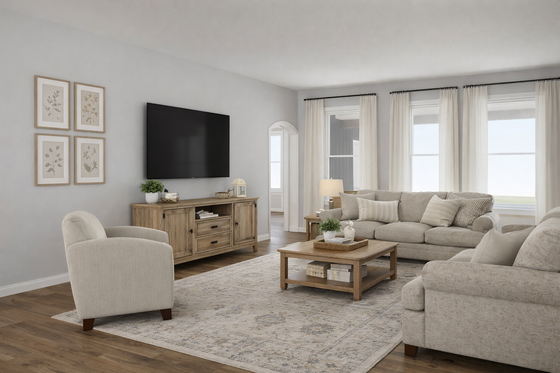 Interior - Family Room for Craftsman House Plan #1111-47 - 4 bed, 3 bath