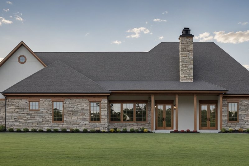 House Blueprint - Exterior - Rear Elevation for Farmhouse House Plan #21-534 - 3 bed, 2 bath