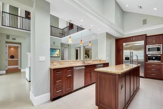 Interior - Kitchen 1 for Beach House Plan #548-20 - 4 bed, 4.5 bath