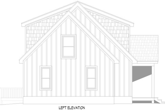 Exterior - Other Elevation for Country House Plan #932-1096 - 3 bed, 2.5 bath
