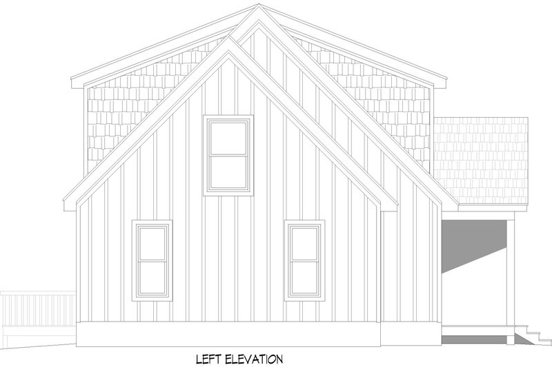 House Design - Exterior - Other Elevation for Country House Plan #932-1096 - 3 bed, 2.5 bath