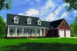 Farmhouse Exterior - Front Elevation Plan #21-132