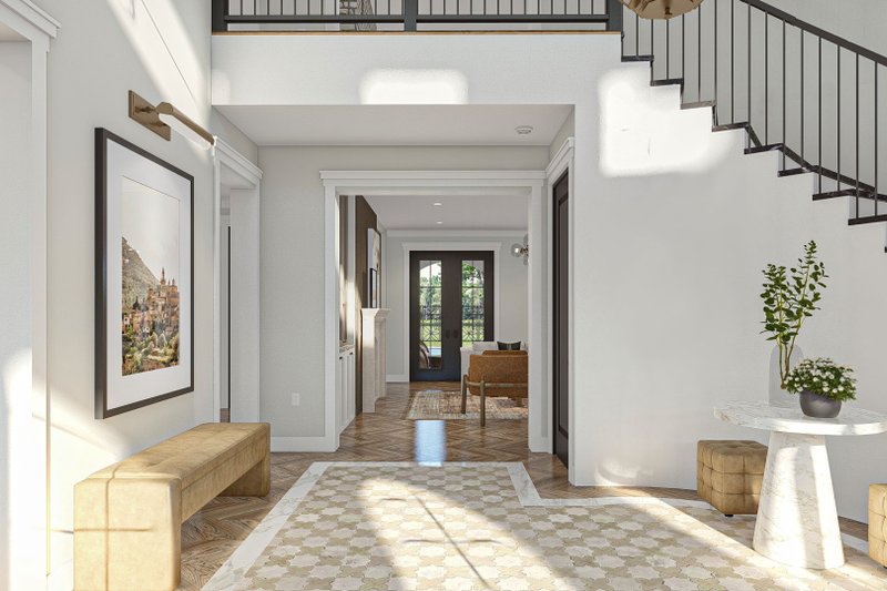 House Design - Interior - Entry 1 for Mediterranean House Plan #455-524 - 5 bed, 4.5 bath