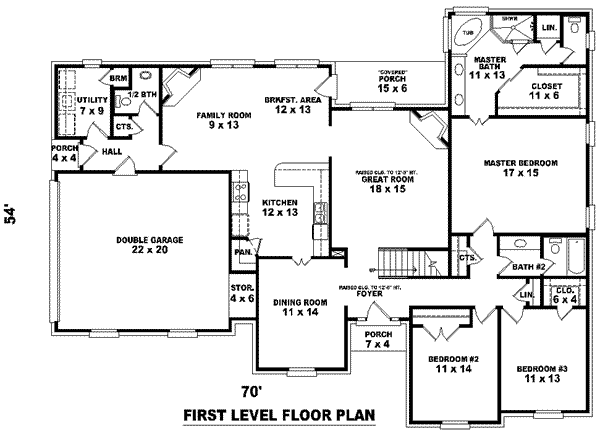 European Floor Plan - Main Floor Plan #81-1161