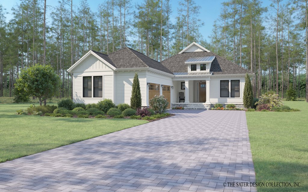 Exterior - Front Elevation 2 for Farmhouse House Plan #930-554 - 3 bed, 3.5 bath