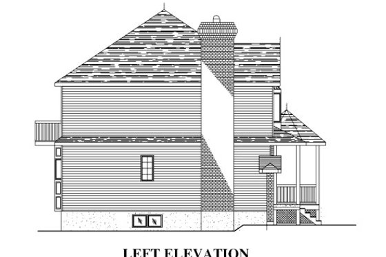 Exterior - Other Elevation 1 for Victorian House Plan #138-354 - 2 bed, 1.5 bath