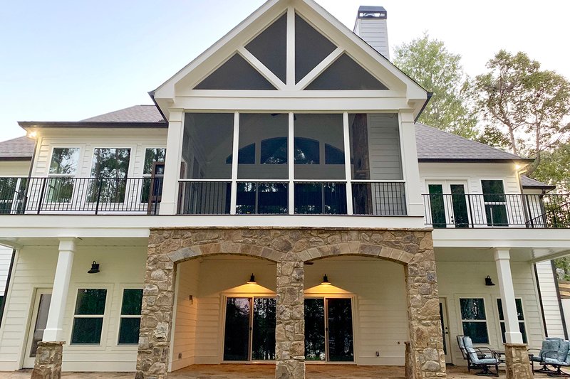 Architectural House Design - Exterior - Rear Elevation 2 for Craftsman House Plan #437-104 - 4 bed, 4 bath