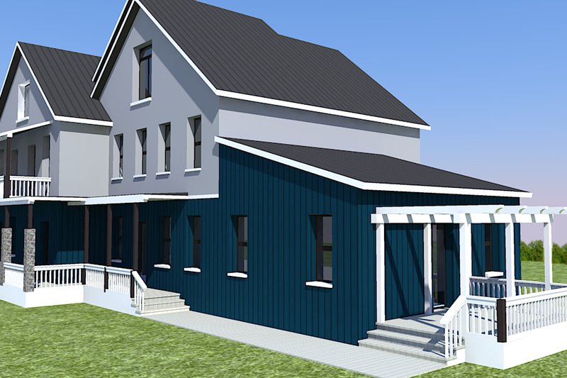 Dream House Plan - Exterior - Other Elevation for Farmhouse House Plan #542-10 - 5 bed, 6 bath