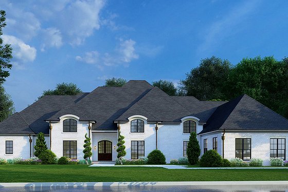European Style House Plan with Connecting Garage