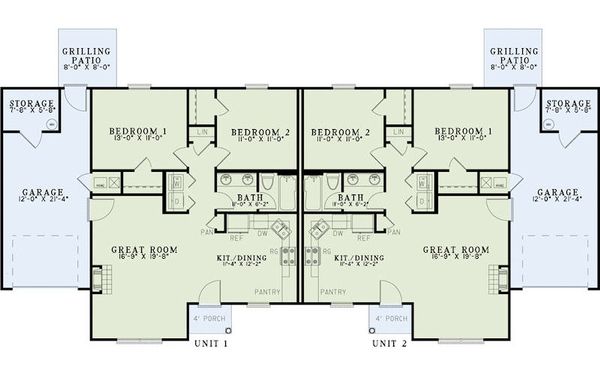 Home Plan - Traditional Floor Plan - Main Floor Plan #17-2430