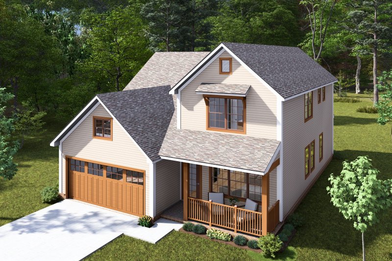 Home Plan - Exterior - Other Elevation 3 for Cottage House Plan #513-2279 - 3 bed, 2.5 bath