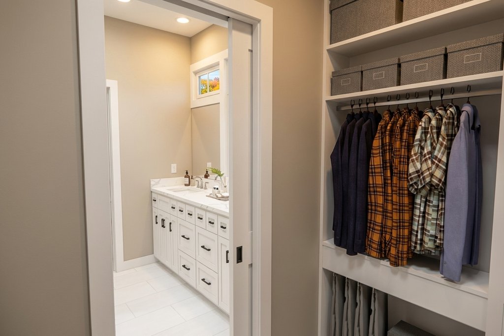 Interior - Master Bathroom 1 for Farmhouse House Plan #51-1528 - 3 bed, 2.5 bath