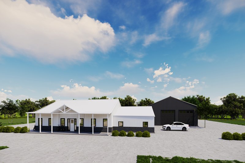 House Design - Exterior - Other Elevation for Barndominium House Plan #1107-11 - 3 bed, 3 bath