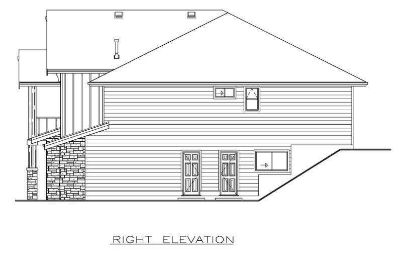 House Design - Exterior - Other Elevation for Farmhouse House Plan #1100-62 - 4 bed, 4 bath
